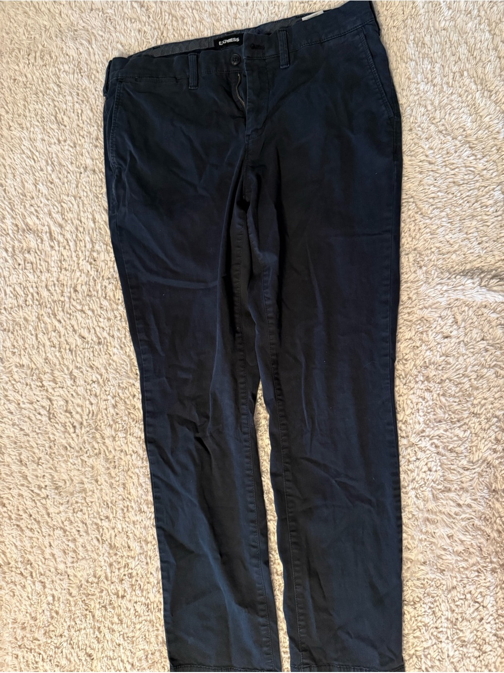 Express Navy Slim Chino Pants - size33/30